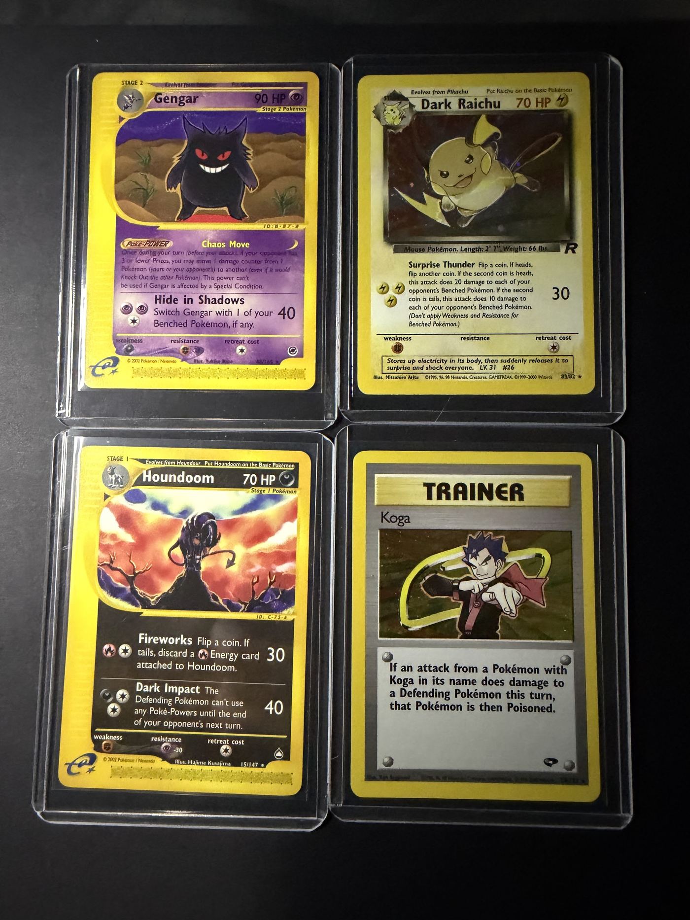 A curated grouping of vintage trading cards from Rarewake's inventory